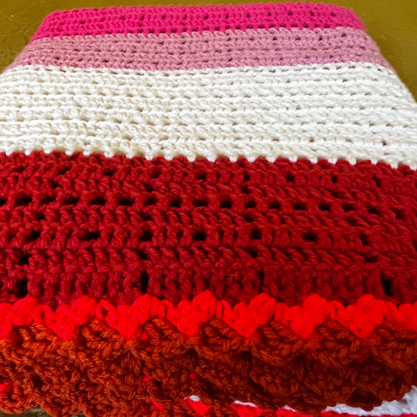 The Claire- Vintage Crochet Throw