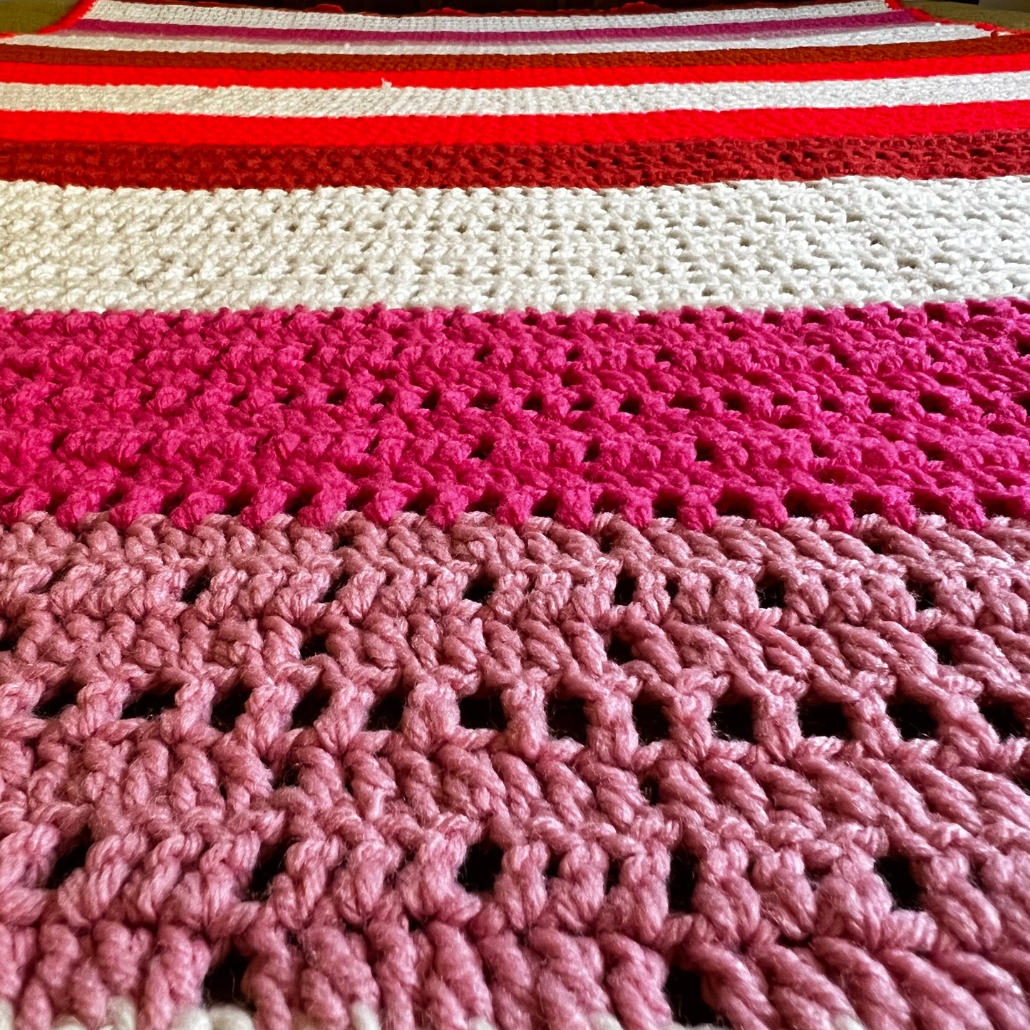 The Claire- Vintage Crochet Throw